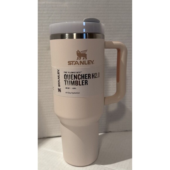 Stanley 40 oz Stainless Steel H2.0 FlowState Quencher Tumbler Rose Quartz NEW - Picture 2 of 6